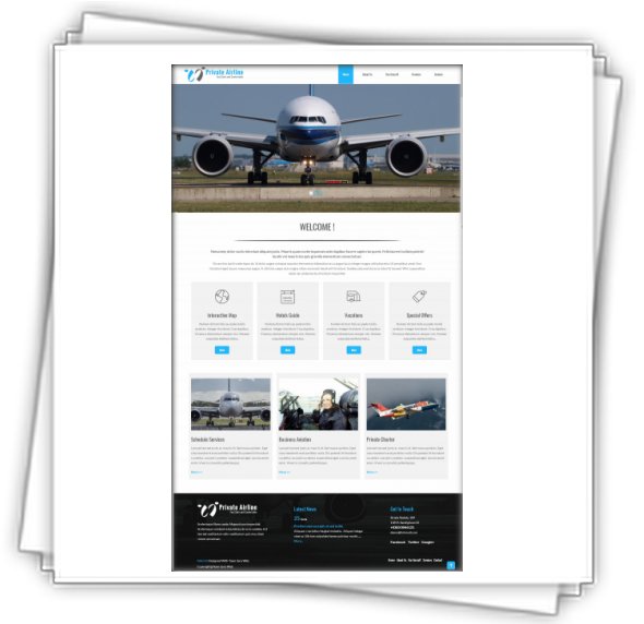 Templates HTML5 Private Airline