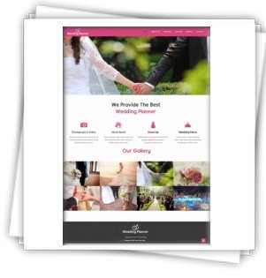 Templates HTML5 - Wedding Planner/